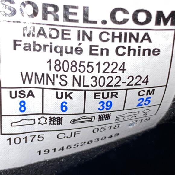 Sorel Women's Joan Of Arctic Brown Suede Hidden Wedge Boot Size US 8 - Picture 11 of 11